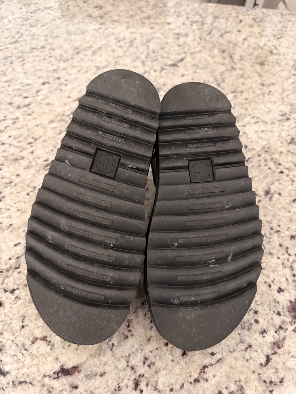Dr. Martens Black Leather Fisherman Sandals with Yellow Stitching - Picture 4 of 5